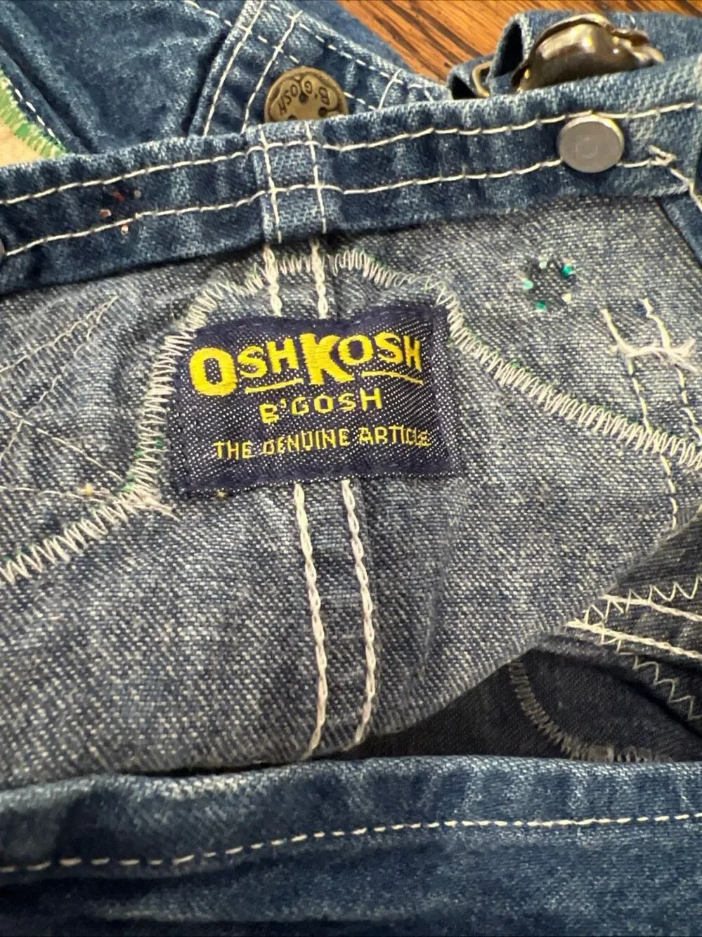 Vintage Oshkosh B’gosh Baseball overalls Marsha Sz.2 T